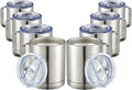 MEWAY 12oz Coffee Mug With Handle 8 Pack Bulk, Stainless Steel Insulated Travel by MEWAY