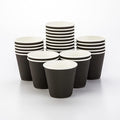 Restaurantware 8 Ounce Double Wall Disposable Coffee Cups, 500 Insulated Black by Restaurantware