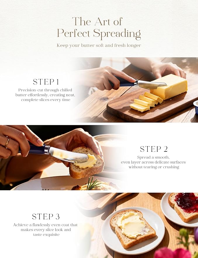 Stainless Steel Butter Spreader Knife 2 Pack - Image 5