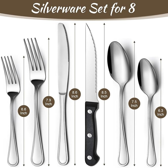 Hunycook 48-Piece Silverware Set - Image 2