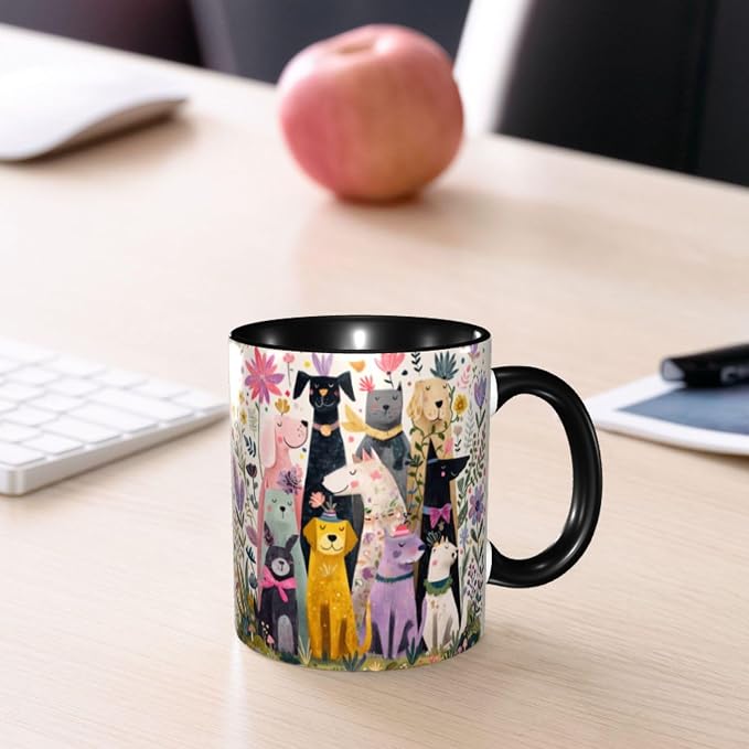 FyLybois Dog Coffee Mug 11 Ounce Mugs Ceramic Tea Cup Drinking Water Cups | - Image 7