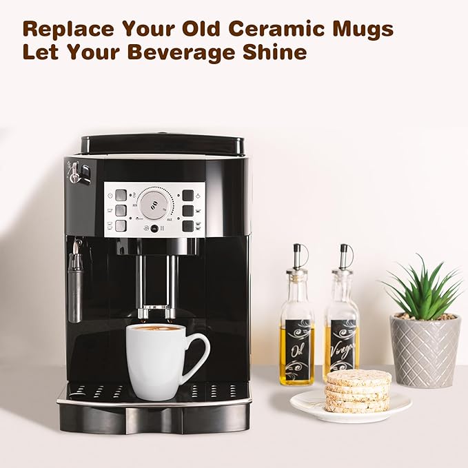 Urbanstrive 16 oz Large Coffee Mugs Ceramic Coffee Mug White Coffee Cups Tea - Image 3