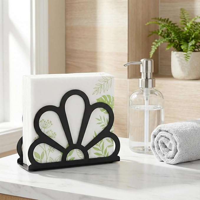 Black Napkin Holder | Easy to Carry Well Made Office Helper Meaningful Gifts - Image 5