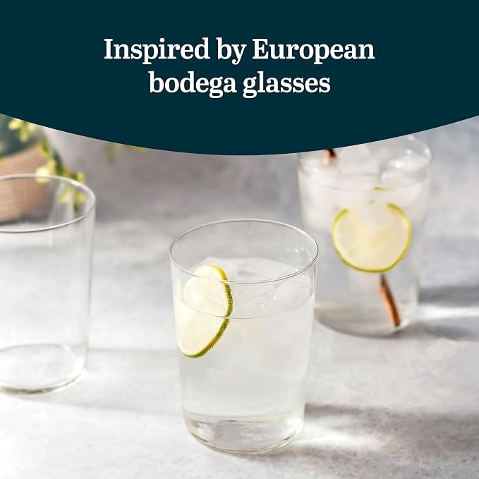 Libbey Café Tumbler Glass Set of 8, Dishwasher Safe Glass Cups Set, Versatile - Image 4