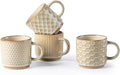GBhome 8 OZ Stackable Coffee Mugs Set of 4, Ceramic Coffee Cups Set | 4 by GBhome