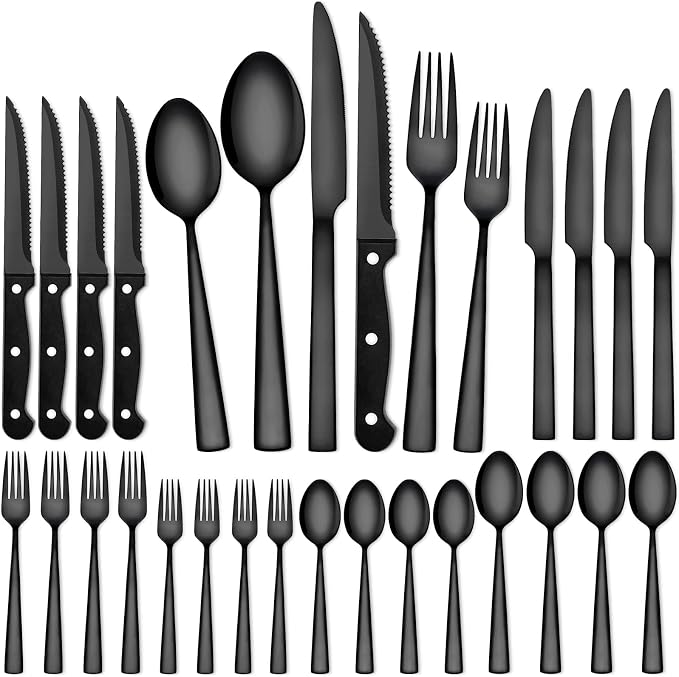 CEKEE 24 Piece Silverware Set for 4 by CEKEEBakingEasilyHappily