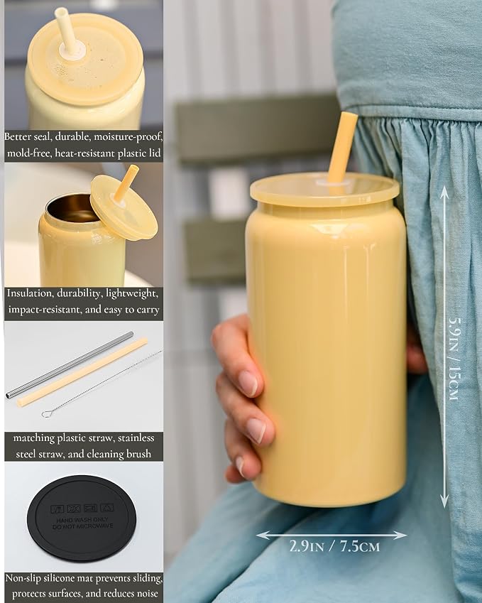 6 Pack 16 oz Sublimatable Tumbler, Insulated Tumbler - Image 4
