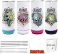 20 oz Music Speaker Tumbler 4 pack,Straight music mug with straw, lid, straw brush, shrink wrap,Reusable Travel Coffee Mug For Men and Women