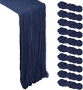 10 Pack 17 x 108 Inch Navy Blue Table Runner Cheesecloth | Gauze Cheese Cloth by Heneger
