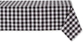 DII Checkered Tabletop Collection 100% Cotton, Machine Washable, Tablecloth by DII