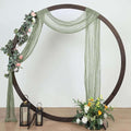 Efavormart 20ft Dusty Sage Gauze Cheesecloth Wedding Arch Drapery Fabric by efavormart