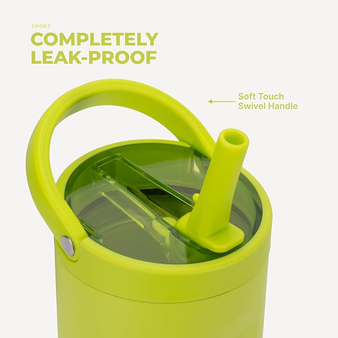 HydroJug Sport 32 oz Insulated Stainless Steel Water Bottle, Lemon Lime - Image 4