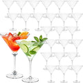 Plastic Martini Glasses Set of 24, 9 oz Clear Cocktail Cups | Unbreakable by Unknown