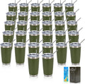 IEOVIEE 32 Pack 20oz Stainless Steel Insulated Bulk Tumblers by IEVOIEE