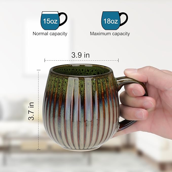 CosyCorner Ceramic Coffee Mug, 17 oz Large Coffee Cups - Image 2