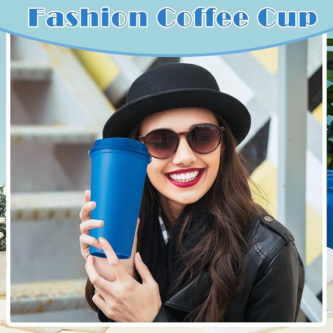 FillTouch 24 Pcs 16 oz Reusable Coffee Cups - Image 6