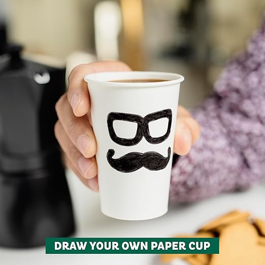 Freshware Coffee Cups 8 oz Disposable Paper Cups - Image 6