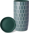 Simple Modern Insulated Travel Coffee Mug 360° Lid | 16oz | Striped | Voyager by Unknown