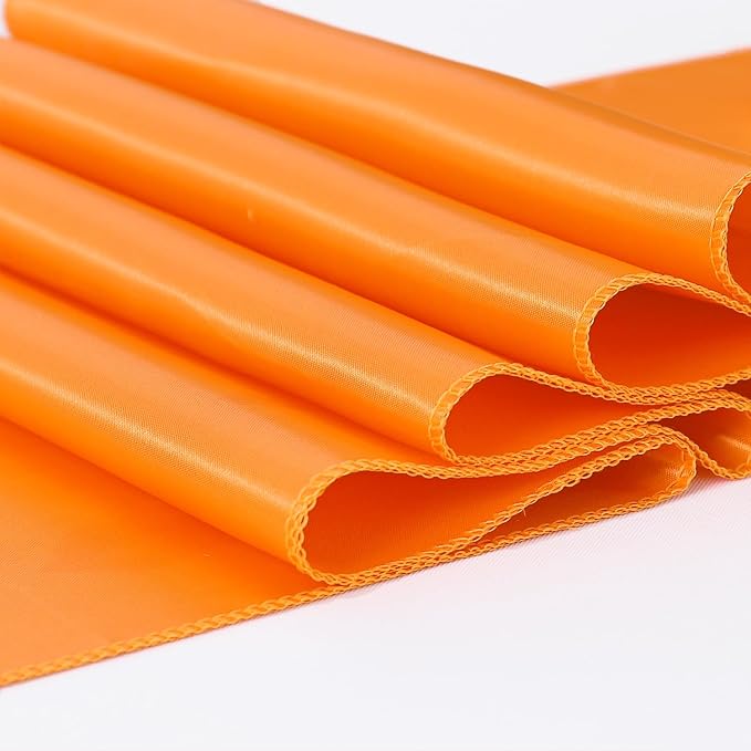 Satin Burnt Orange Table Runners 10 Pack 12 x 108 Inches - Image 5