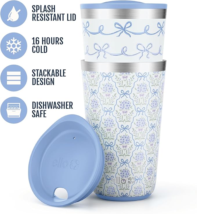 Ello 16oz Stainless Steel Stacking Cups - Image 3