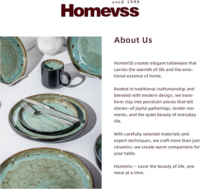 HomeVss 20-Piece Dinnerware Set - Image 6