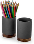 Ceramic Pen Holder for Desk, Pencil Cup, | Organizer and Makeup Brush Holder by Officepal