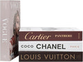 Luxe Large | 4 PCS Faux Decorative Books for Home Decor | Not Real Books (Cardboard Boxes) | Coffee Table, Bookshelf & Shelf Styling Display Props for Living Room, Office