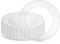 Party Essentials Deluxe Quality Hard Plastic 6-Inch Round Party/Dessert Plates by PartyEssentials