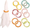 Epoxy Resin Napkin Rings, Pastel | Smooth polished finish, farmhouse modern by CLEENTABLE