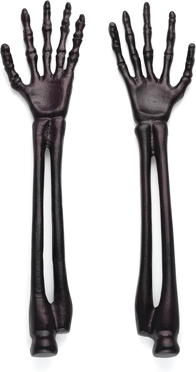 Oneida Flatware Utensil Set, Vintro Halloween Satin Black Skeleton 2-Piece by Oneida