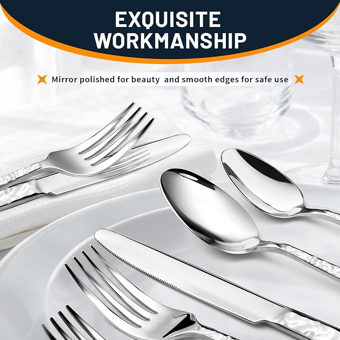 NICE KITCHEN 60 Piece Silverware Set - Image 4