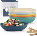 10-inch Wheat Straw Big Bowls Set of 6 by WROVA