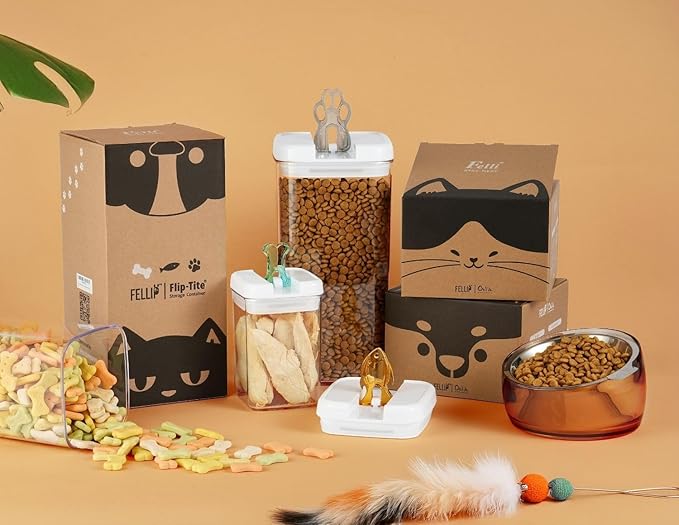 Felli Pet Oblik Whisker Fatigue Cat Food Bowl Raised Stainless Steel Shallow Dish, Pet Design Anti Vomit Tilted Metal Plate Feeder Elevated Acrylic Base (Shadow, 0.5 Cups Shallow Dish)