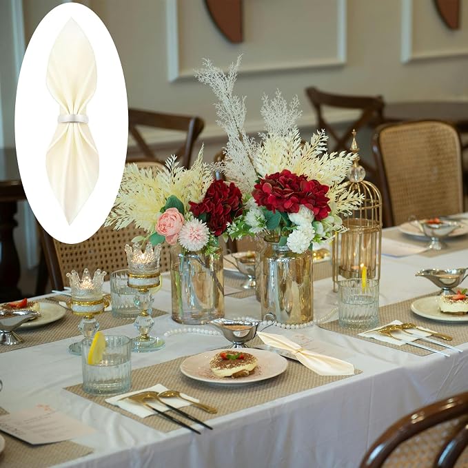 10 Pcs Silver Napkin Rings - Image 5