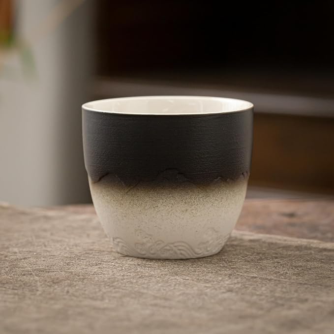 TEANAGOO Ceramic Japanese Tea Cups Set of 4pcs, 5.4oz/160ml Elegant Ceramic - Image 5