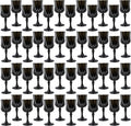 48Pack Plastic Wine Glasses, 7oz Vintage Goblets by LEYIQU