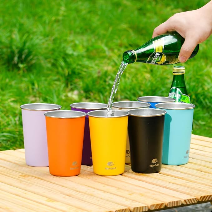 4 Pack Stainless Steel Cups 16oz - Image 6