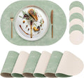 Faux Leather Placemats Set of 6 by yuuzue