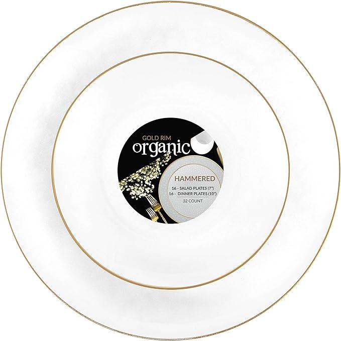 PLASTICPRO 128 Piece Combo Plates Set includes 64-7'' inch Plates & 64-10'' by PLASTICPRO