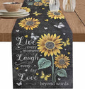 Retro Sunflower Table Runners 72 Inches Long, Spring Summer Farmhouse Table by Unknown
