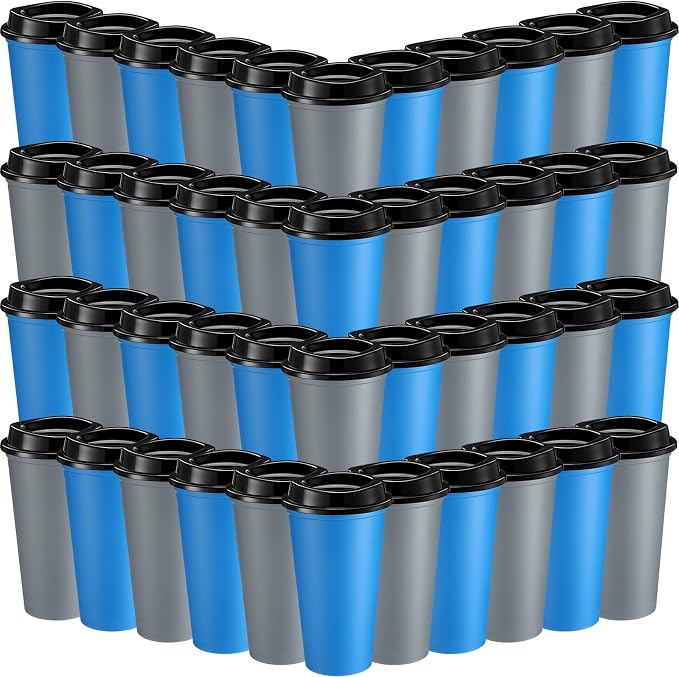 Honeydak 45 Pack 16 oz Reusable Coffee Cups by Honeydak