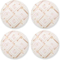 Rose Gold Pink Glitter Absorbent Coasters 4 Pcs Cork Board Craft Tea Insulation by KLL