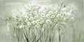 Modern Botanical Canvas Wall Art with Green and White Flower Artwork Minimalist Nature Poster Print for Living Room Bedroom Office Wall Decor 20x40 inch