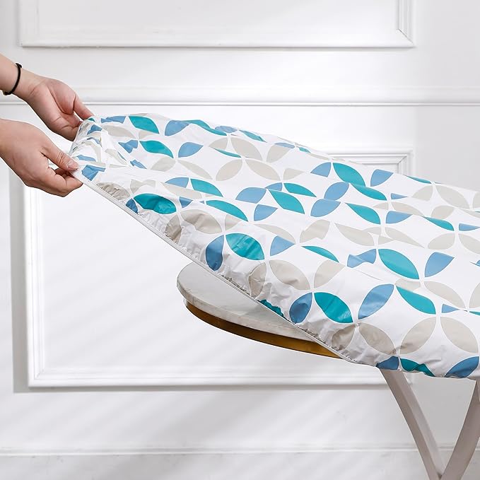 Walrus Round Vinyl Fitted Tablecloth with Flannel Backing Elastic Edge Design Table Cover Waterproof Oil-Proof PVC Table Cloth Stain-Resistant Best for 57"-66" Round