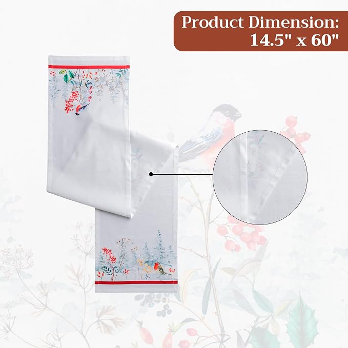 Maison d' Hermine Table Runner 100% Cotton 14.50" x 60" | Table Runners 60 - Image 7
