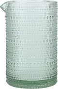 Fortessa Jupiter Hobnail Glass, 25 Ounce Mixing Hobnail Glass, Sage Green by Unknown