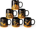 AmorArc 18oz Large Coffee Mugs Set of 6, Ceramic Coffee Mugs by AmorArc
