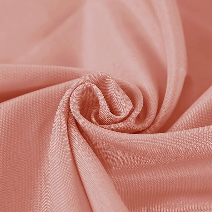 Fokitut 2 Pack Waterproof Rectangle Tablecloth, 90x132 Inch,Stain Resistant and Wrinkle Polyester Table Cloth, Fabric Table Cover for Kitchen Dining, Wedding, Party, Holiday Dinner-Dusty Pink