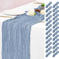 15 Pack Dusty Blue Table Runner 17 x 108inch Cheesecloth Table Runner Boho by Lumaycens