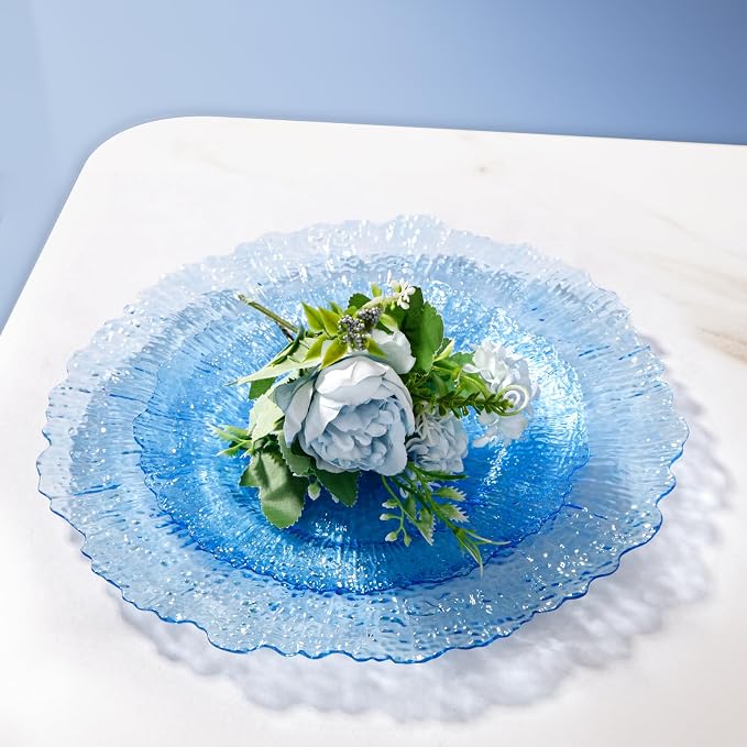 U-QE 60PCS Clear Blue Plates - Image 3